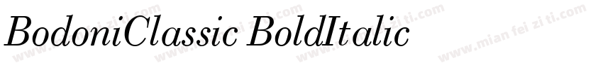 BodoniClassic BoldItalic字体转换